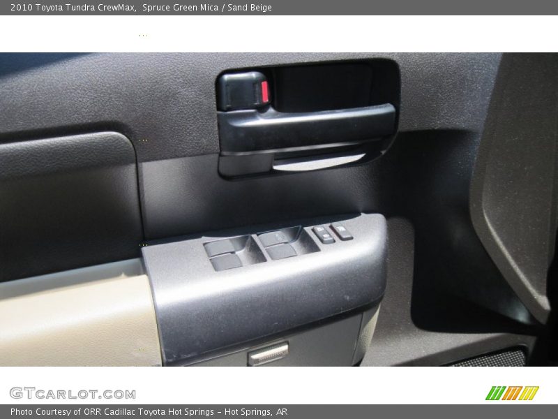 Spruce Green Mica / Sand Beige 2010 Toyota Tundra CrewMax