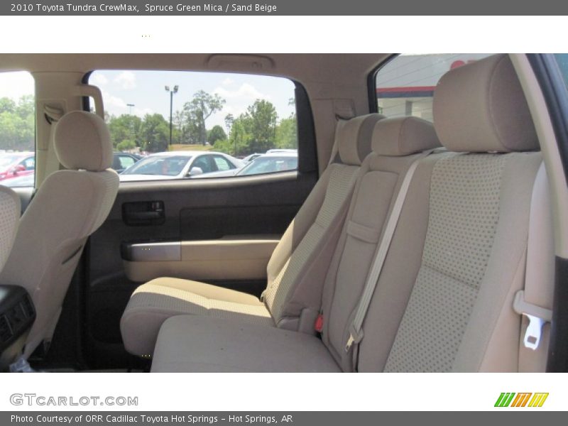 Spruce Green Mica / Sand Beige 2010 Toyota Tundra CrewMax