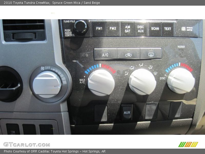 Spruce Green Mica / Sand Beige 2010 Toyota Tundra CrewMax