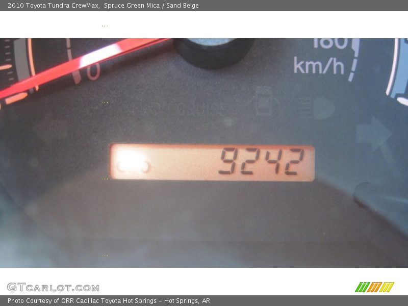 Spruce Green Mica / Sand Beige 2010 Toyota Tundra CrewMax