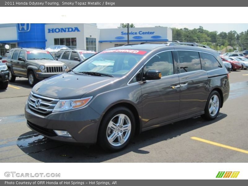 Smoky Topaz Metallic / Beige 2011 Honda Odyssey Touring