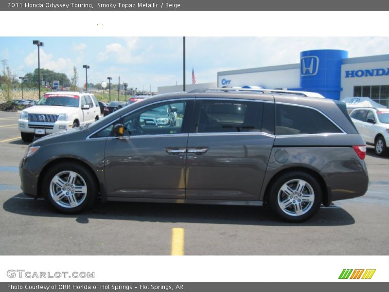 Smoky Topaz Metallic / Beige 2011 Honda Odyssey Touring