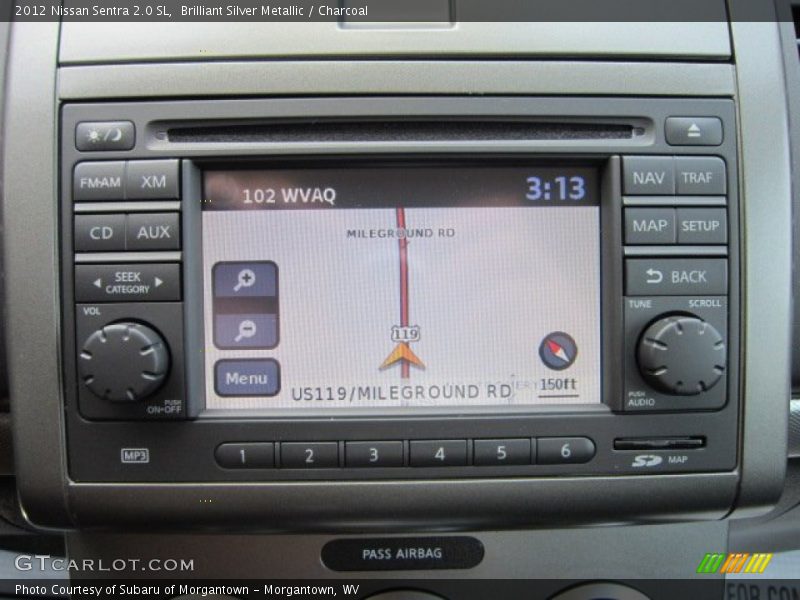 Brilliant Silver Metallic / Charcoal 2012 Nissan Sentra 2.0 SL