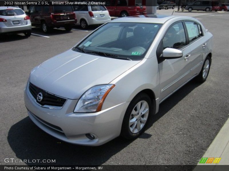 Brilliant Silver Metallic / Charcoal 2012 Nissan Sentra 2.0 SL