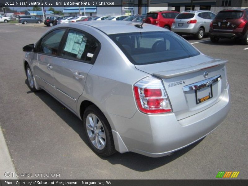 Brilliant Silver Metallic / Charcoal 2012 Nissan Sentra 2.0 SL