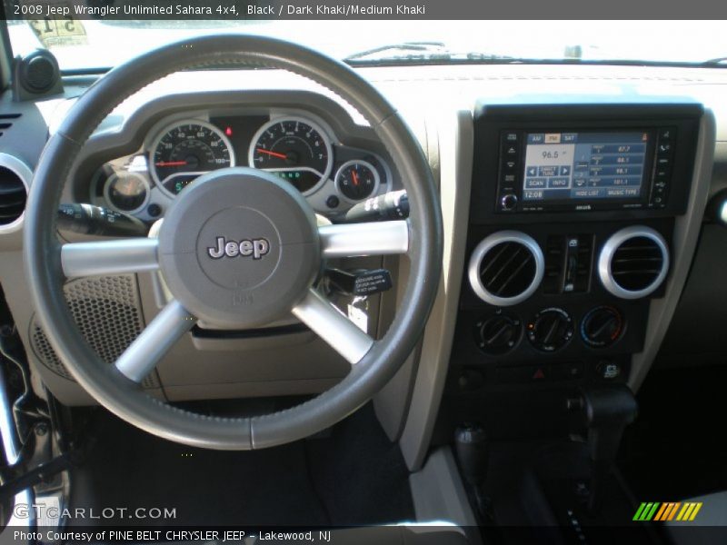 Black / Dark Khaki/Medium Khaki 2008 Jeep Wrangler Unlimited Sahara 4x4
