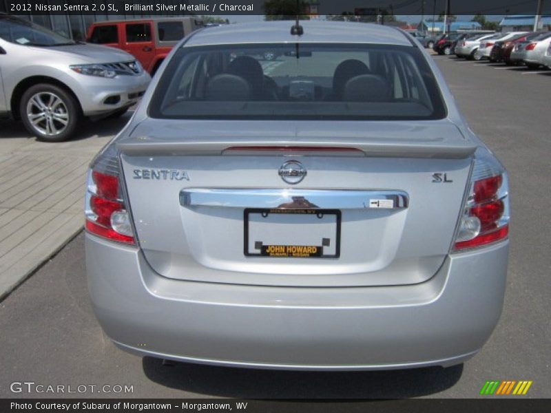 Brilliant Silver Metallic / Charcoal 2012 Nissan Sentra 2.0 SL