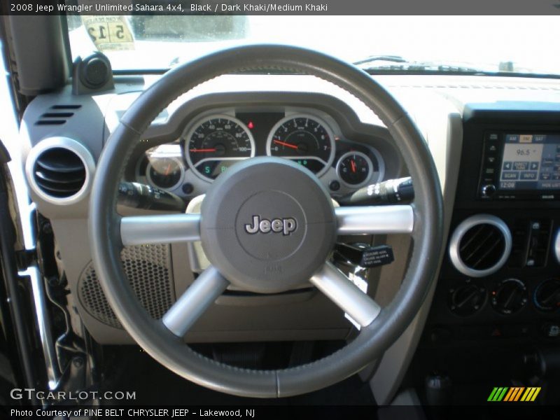Black / Dark Khaki/Medium Khaki 2008 Jeep Wrangler Unlimited Sahara 4x4