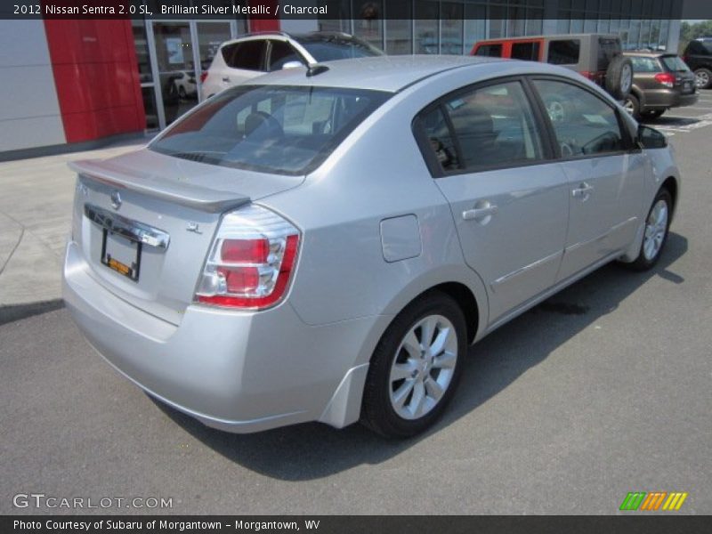 Brilliant Silver Metallic / Charcoal 2012 Nissan Sentra 2.0 SL