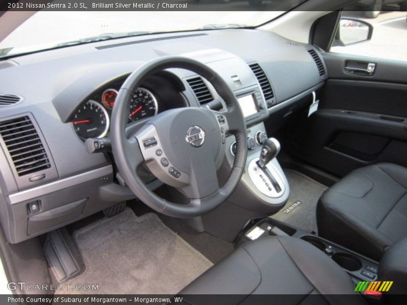 Brilliant Silver Metallic / Charcoal 2012 Nissan Sentra 2.0 SL