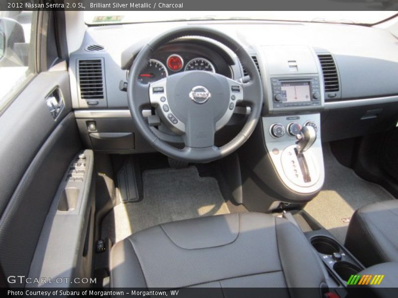 Brilliant Silver Metallic / Charcoal 2012 Nissan Sentra 2.0 SL