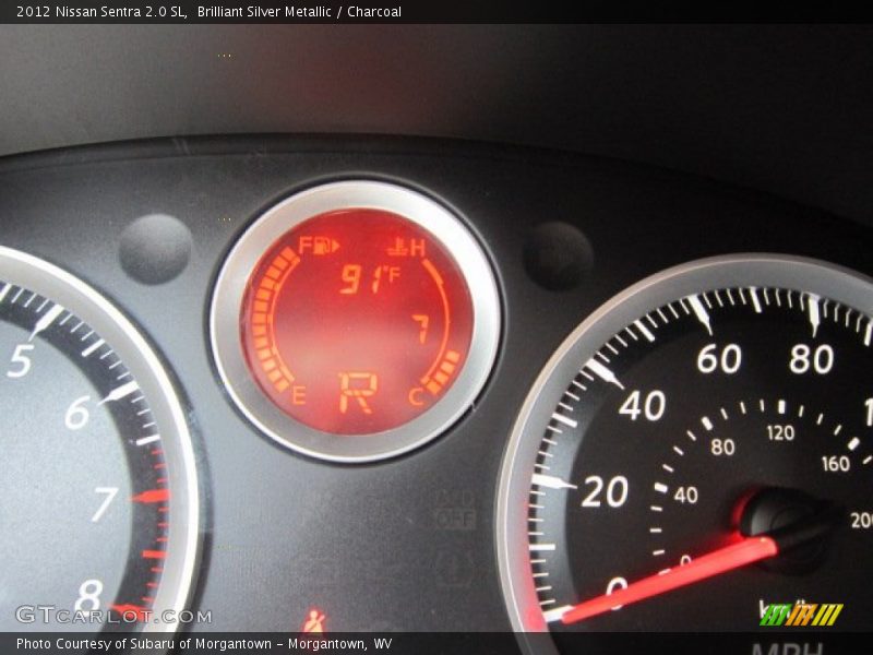 Brilliant Silver Metallic / Charcoal 2012 Nissan Sentra 2.0 SL