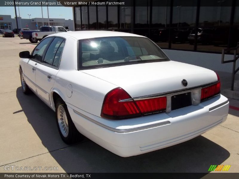 Vibrant White / Medium Parchment 2000 Mercury Grand Marquis LS