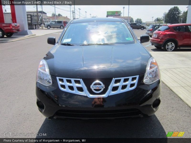Wicked Black / Black 2011 Nissan Rogue S AWD