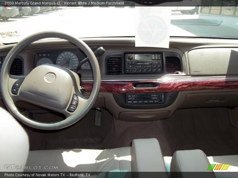 Vibrant White / Medium Parchment 2000 Mercury Grand Marquis LS