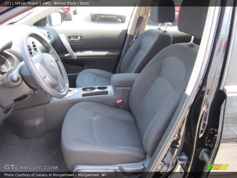 Wicked Black / Black 2011 Nissan Rogue S AWD
