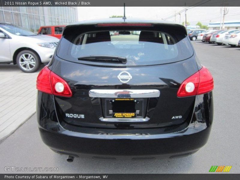 Wicked Black / Black 2011 Nissan Rogue S AWD