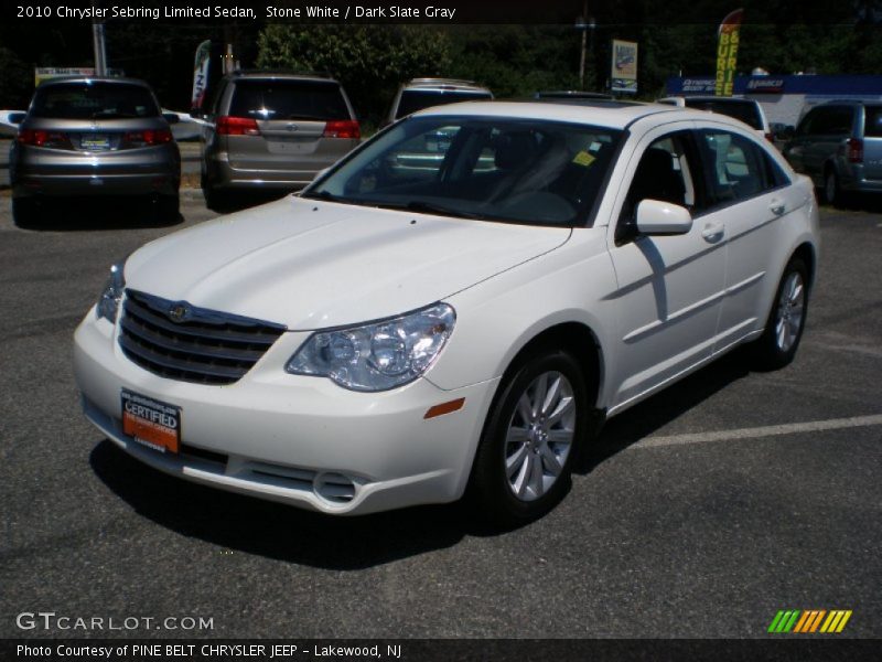 Stone White / Dark Slate Gray 2010 Chrysler Sebring Limited Sedan
