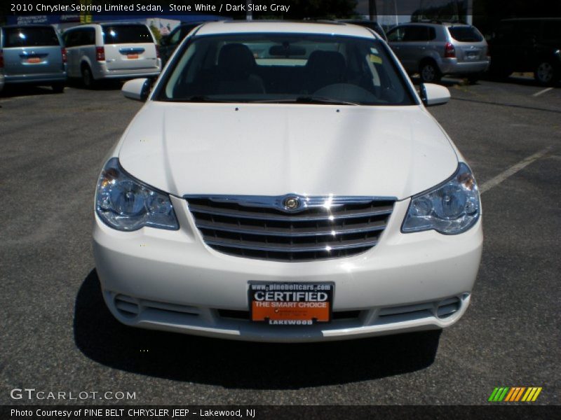 Stone White / Dark Slate Gray 2010 Chrysler Sebring Limited Sedan