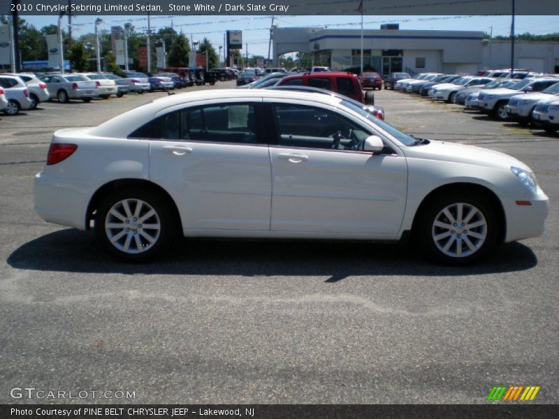 Stone White / Dark Slate Gray 2010 Chrysler Sebring Limited Sedan