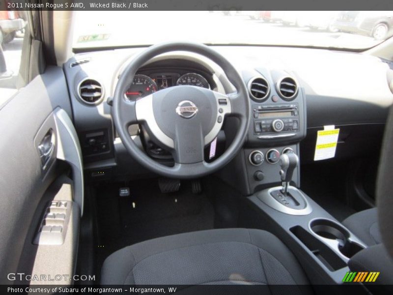 Wicked Black / Black 2011 Nissan Rogue S AWD