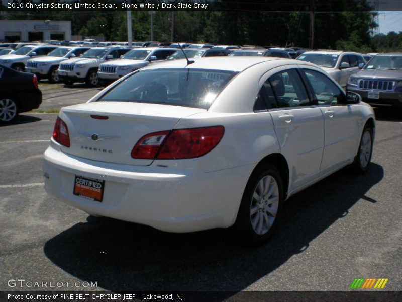 Stone White / Dark Slate Gray 2010 Chrysler Sebring Limited Sedan