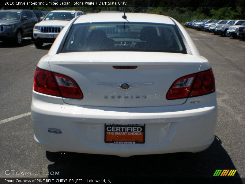 Stone White / Dark Slate Gray 2010 Chrysler Sebring Limited Sedan