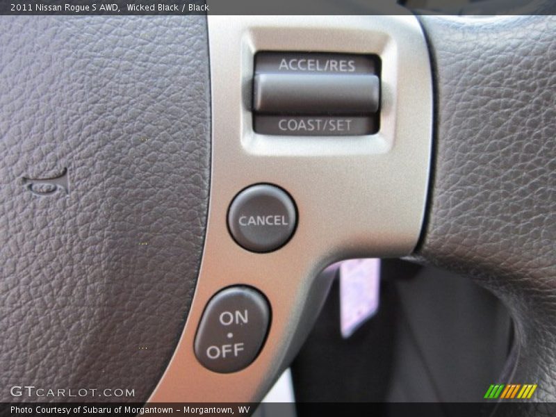 Wicked Black / Black 2011 Nissan Rogue S AWD