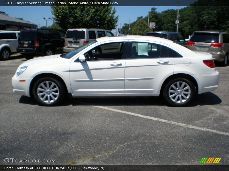 Stone White / Dark Slate Gray 2010 Chrysler Sebring Limited Sedan