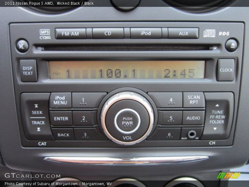 Wicked Black / Black 2011 Nissan Rogue S AWD