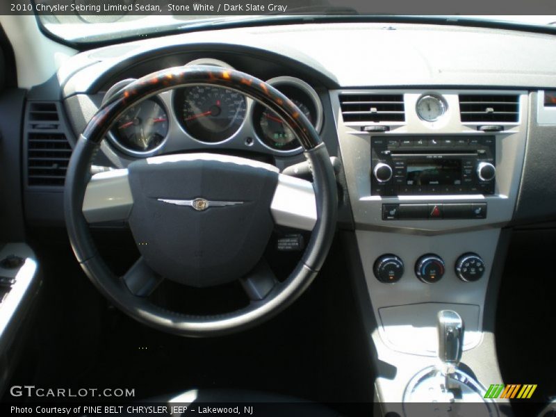 Stone White / Dark Slate Gray 2010 Chrysler Sebring Limited Sedan