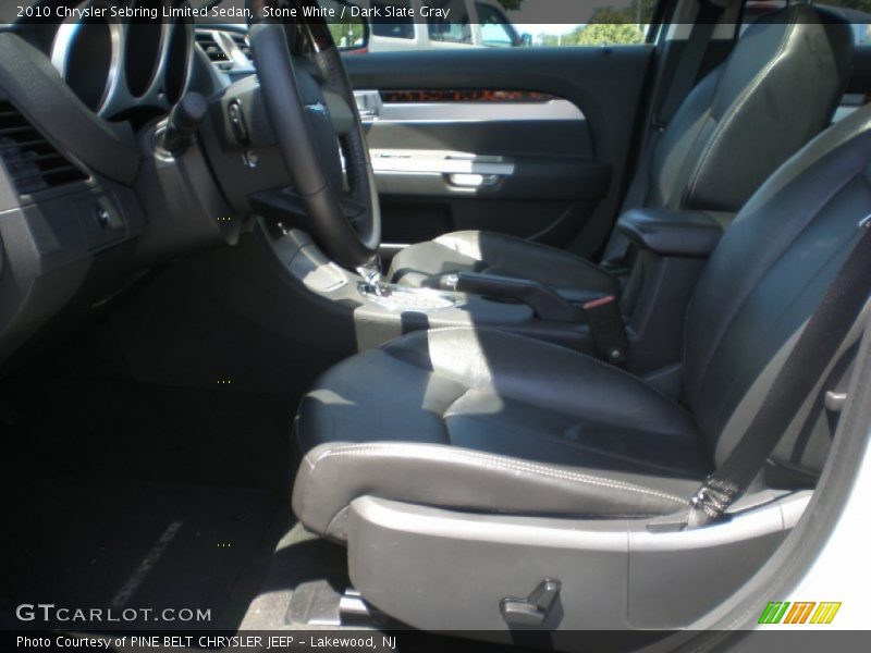 Stone White / Dark Slate Gray 2010 Chrysler Sebring Limited Sedan