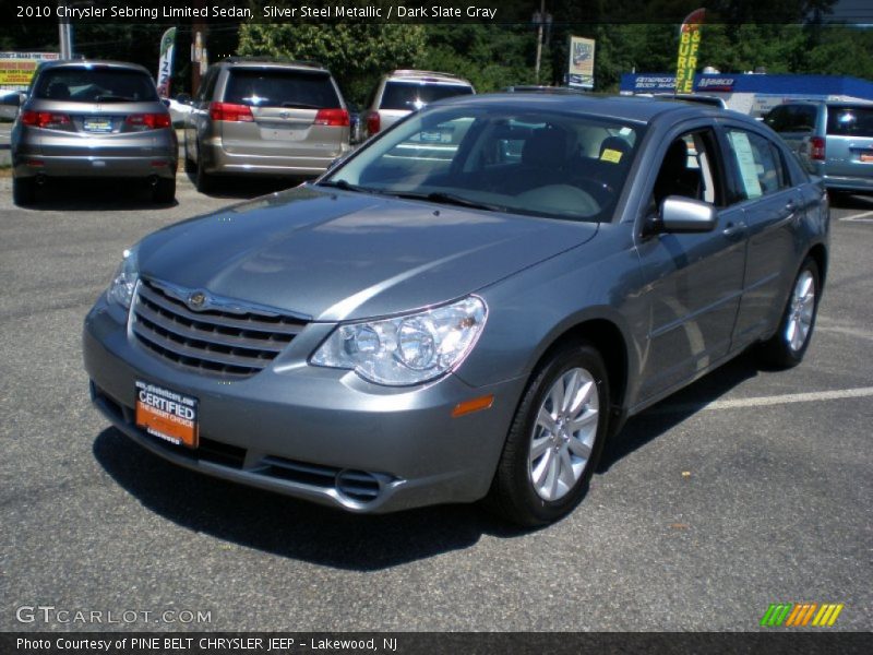 Silver Steel Metallic / Dark Slate Gray 2010 Chrysler Sebring Limited Sedan