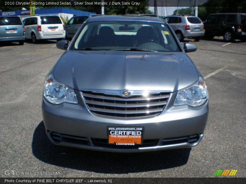 Silver Steel Metallic / Dark Slate Gray 2010 Chrysler Sebring Limited Sedan