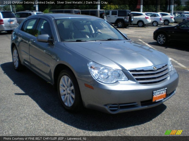 Silver Steel Metallic / Dark Slate Gray 2010 Chrysler Sebring Limited Sedan
