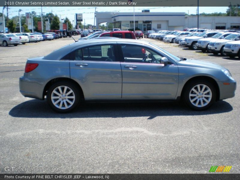 Silver Steel Metallic / Dark Slate Gray 2010 Chrysler Sebring Limited Sedan