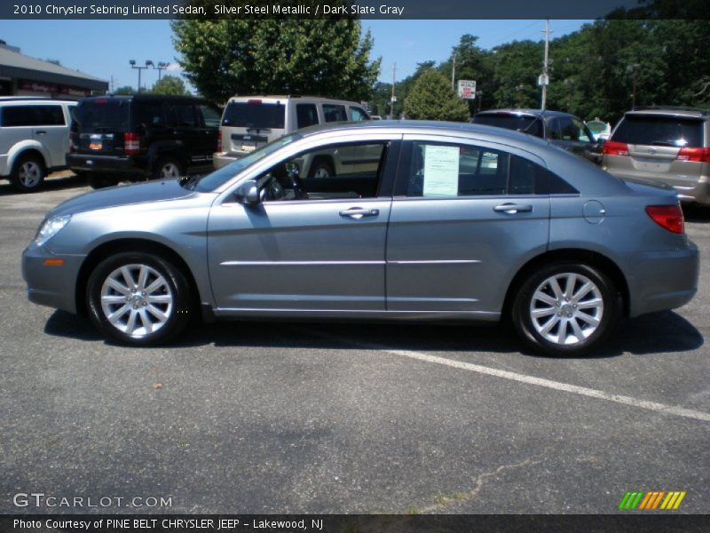 Silver Steel Metallic / Dark Slate Gray 2010 Chrysler Sebring Limited Sedan