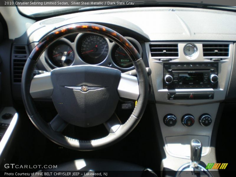 Silver Steel Metallic / Dark Slate Gray 2010 Chrysler Sebring Limited Sedan