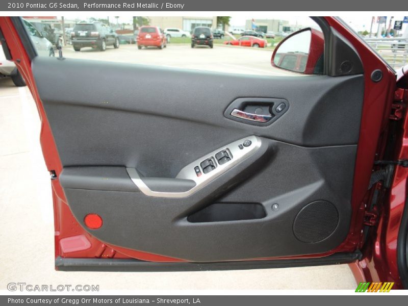 Performance Red Metallic / Ebony 2010 Pontiac G6 Sedan