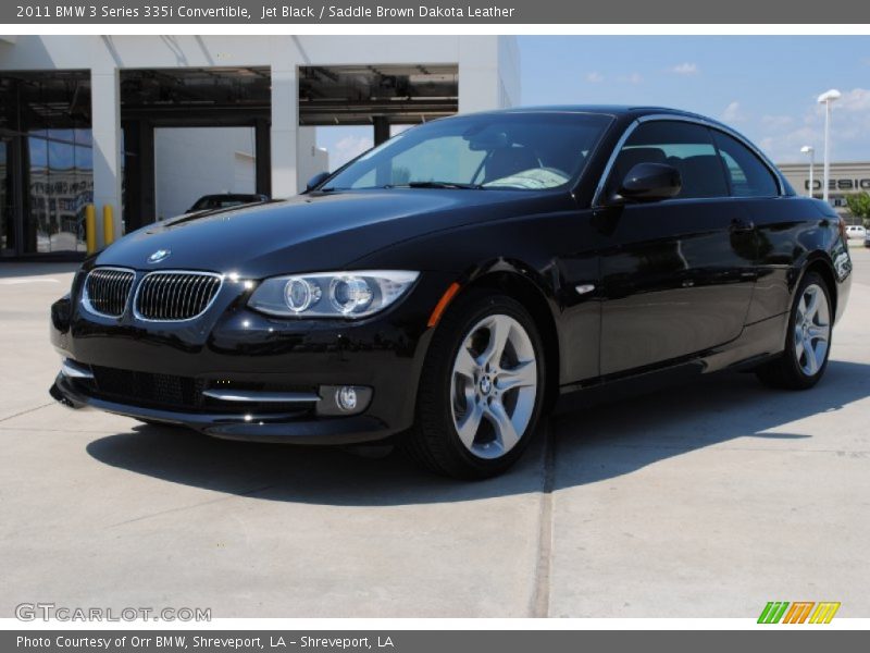 Jet Black / Saddle Brown Dakota Leather 2011 BMW 3 Series 335i Convertible