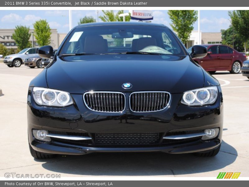 Jet Black / Saddle Brown Dakota Leather 2011 BMW 3 Series 335i Convertible