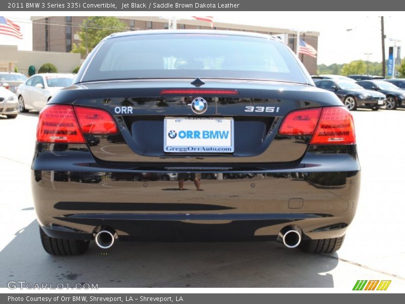Jet Black / Saddle Brown Dakota Leather 2011 BMW 3 Series 335i Convertible