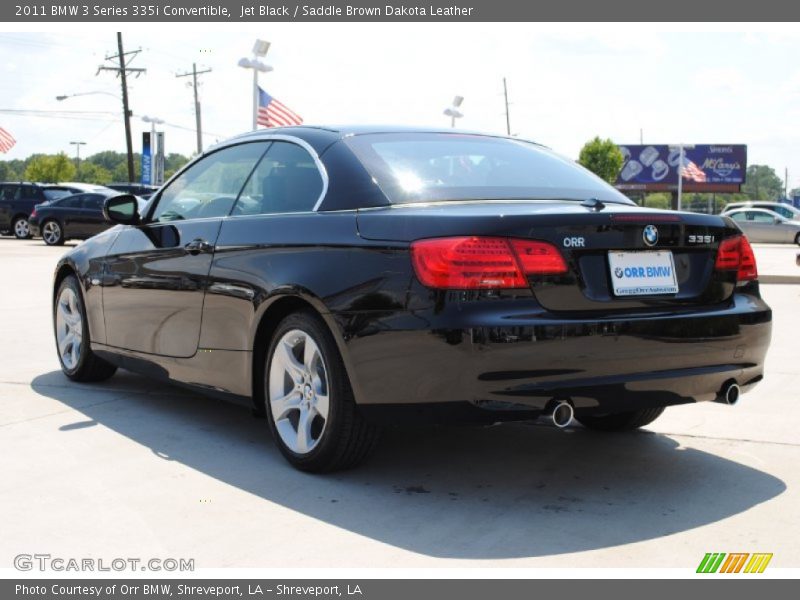 Jet Black / Saddle Brown Dakota Leather 2011 BMW 3 Series 335i Convertible