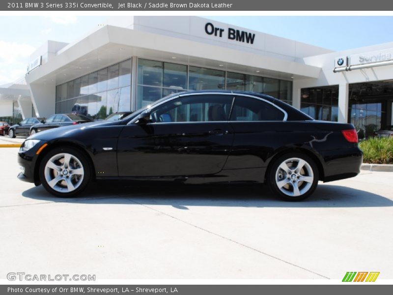 Jet Black / Saddle Brown Dakota Leather 2011 BMW 3 Series 335i Convertible