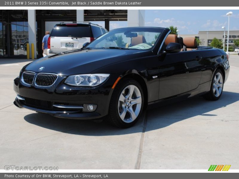 Jet Black / Saddle Brown Dakota Leather 2011 BMW 3 Series 335i Convertible