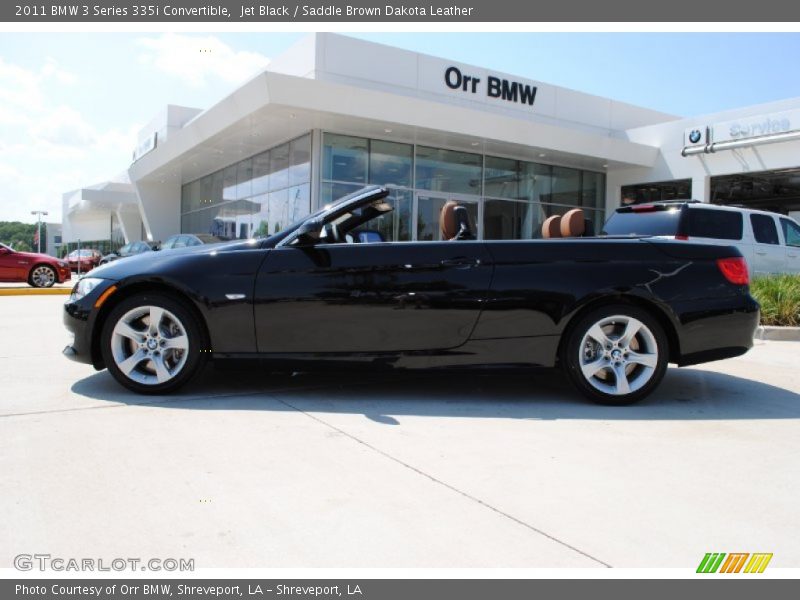 Jet Black / Saddle Brown Dakota Leather 2011 BMW 3 Series 335i Convertible