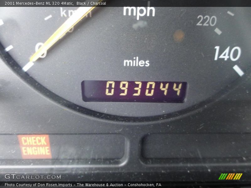 Black / Charcoal 2001 Mercedes-Benz ML 320 4Matic
