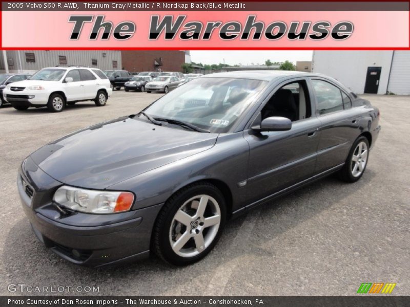 Titanium Gray Metallic / R Nordkap Black/Blue Metallic 2005 Volvo S60 R AWD