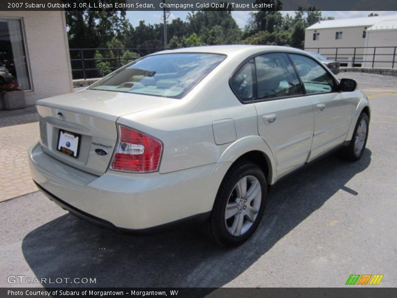 Champagne Gold Opal / Taupe Leather 2007 Subaru Outback 3.0R L.L.Bean Edition Sedan