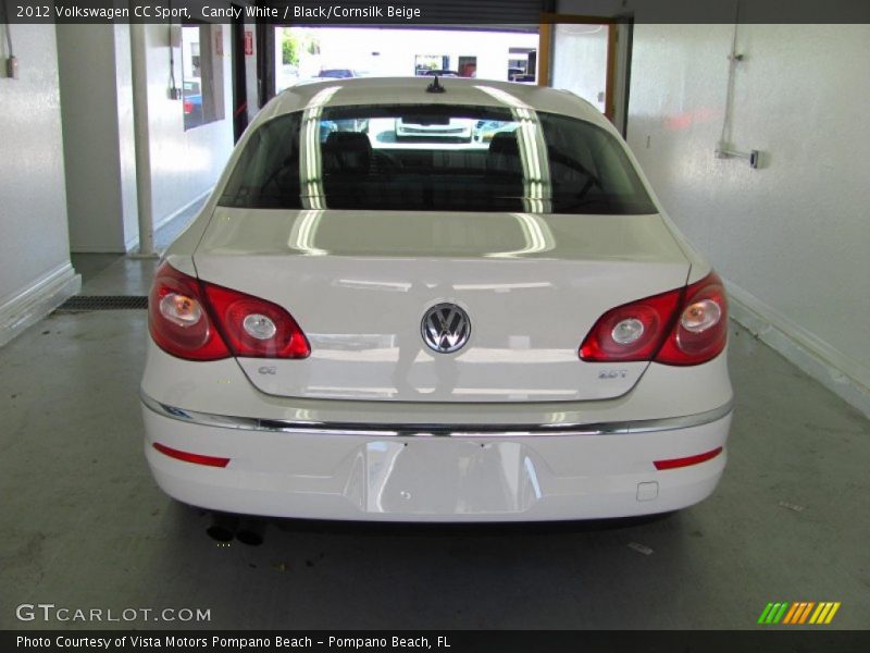Candy White / Black/Cornsilk Beige 2012 Volkswagen CC Sport